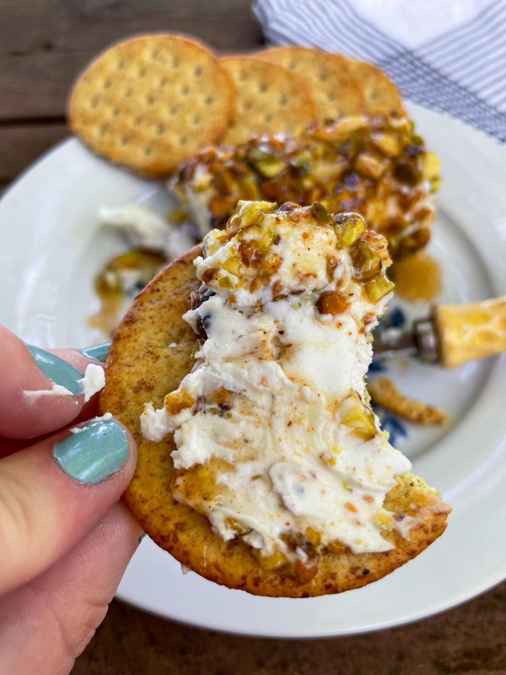 Spiced Honey Goat Cheese Log