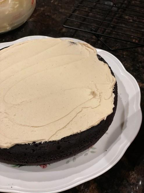 Chocolate Caramel Rum Cake