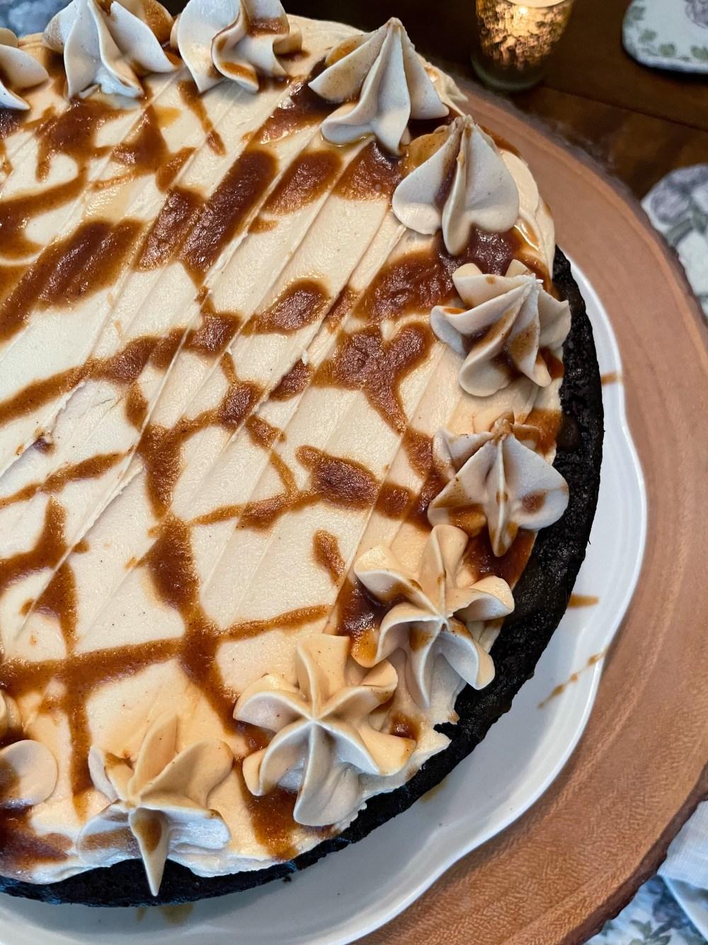 Chocolate Caramel Rum Cake