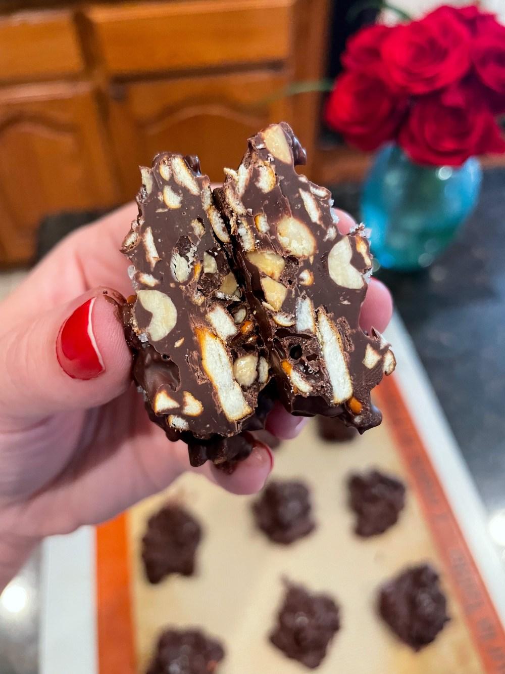 Chocolate Peanut Pretzel Bites 