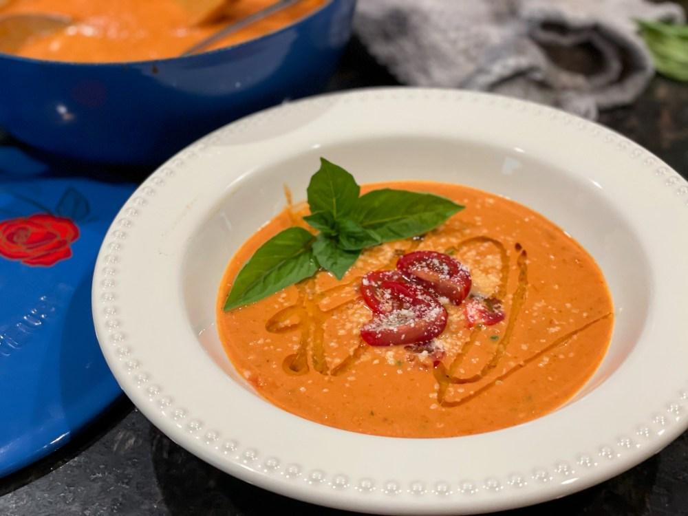 Roasted Tomato Basil Soup