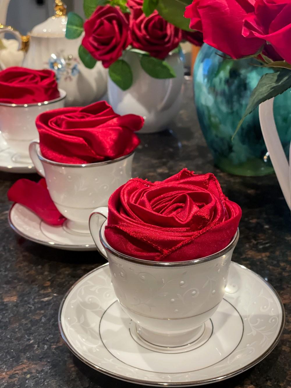 How to Make Napkin Roses