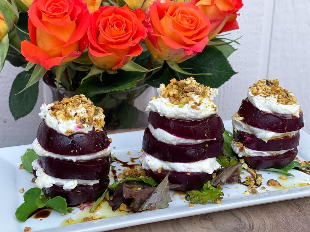 Goat Cheese Beet Stacks 