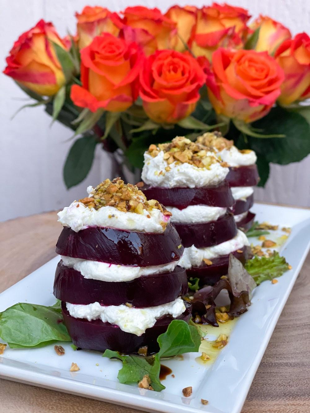Goat Cheese Beet Stacks 