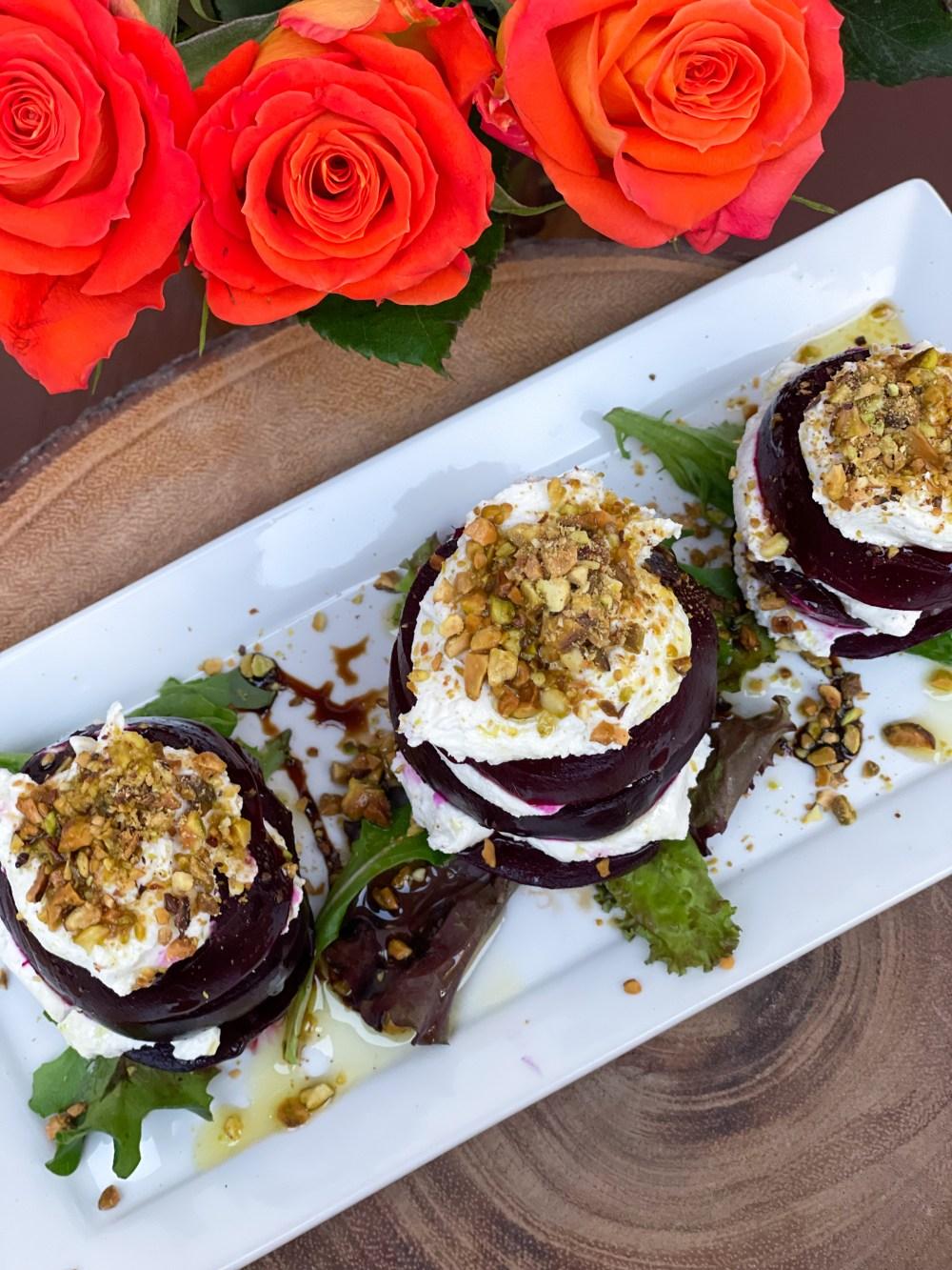 Goat Cheese Beet Stacks 