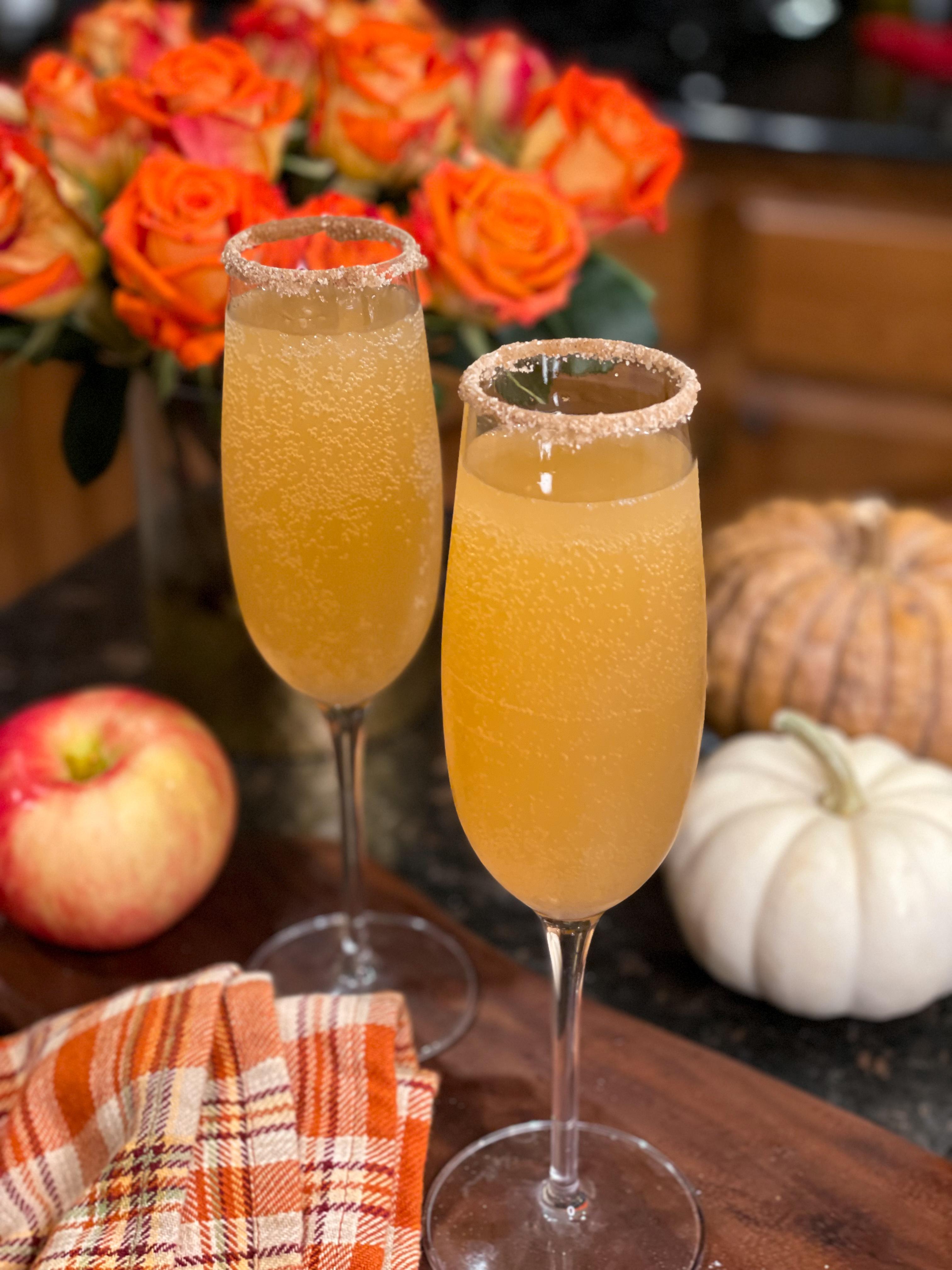 Apple Cider Mimosas 