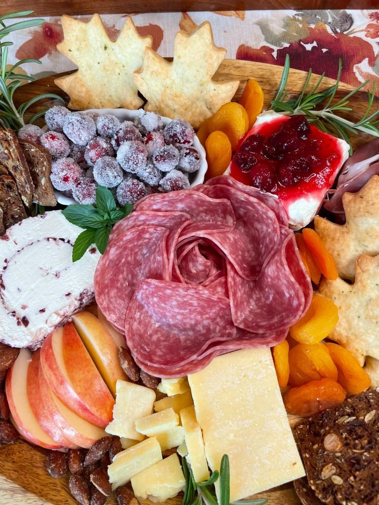 Salami Rose Charcuterie Board