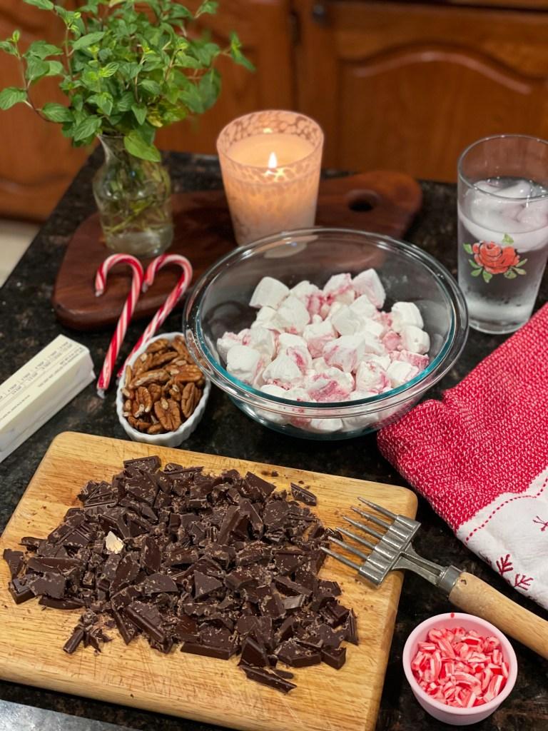 Peppermint Rocky Road