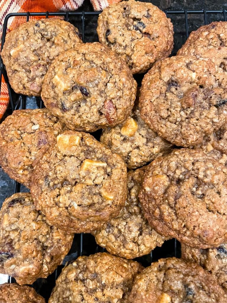Oatmeal White Chocolate Cranberry Pecan Cookies