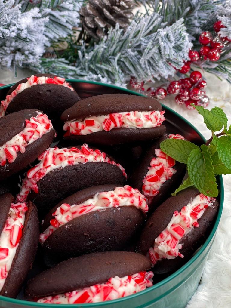 Chocolate Peppermint Whoopie Pies