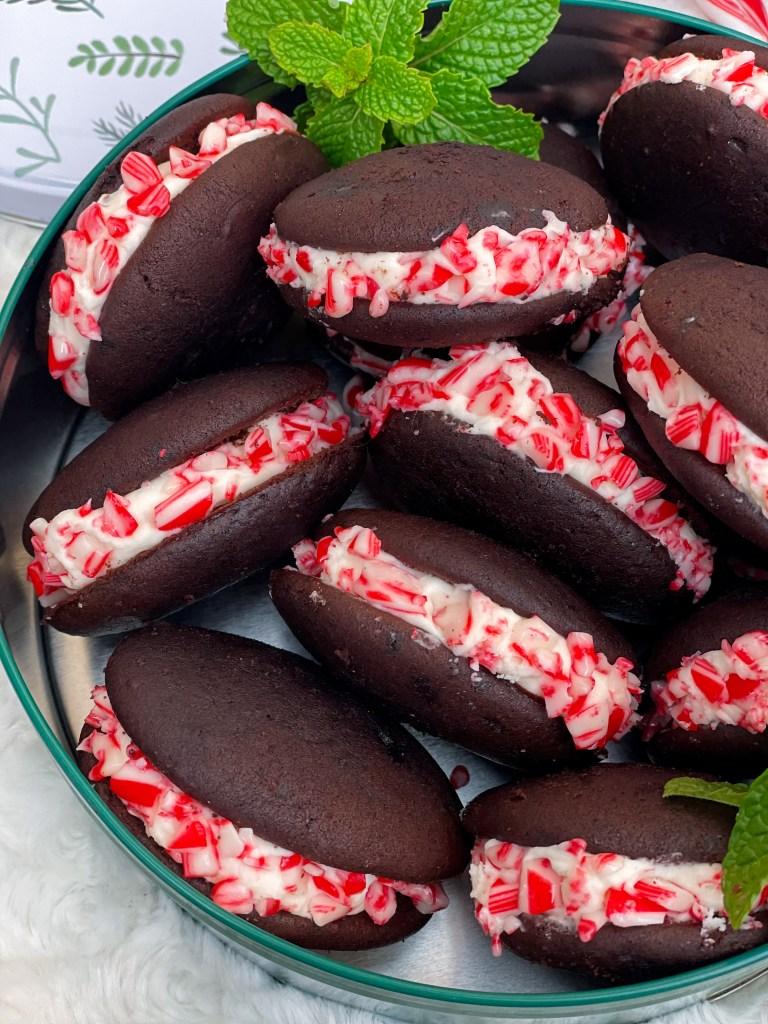 Chocolate Peppermint Whoopie Pies