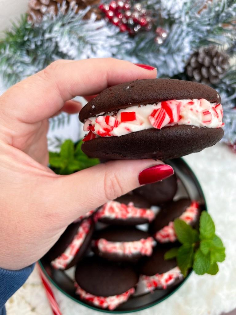 Chocolate Peppermint Whoopie Pies