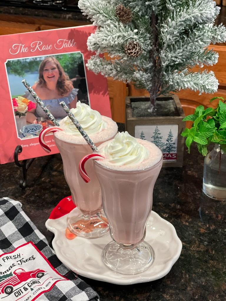 Candy Cane Milkshakes