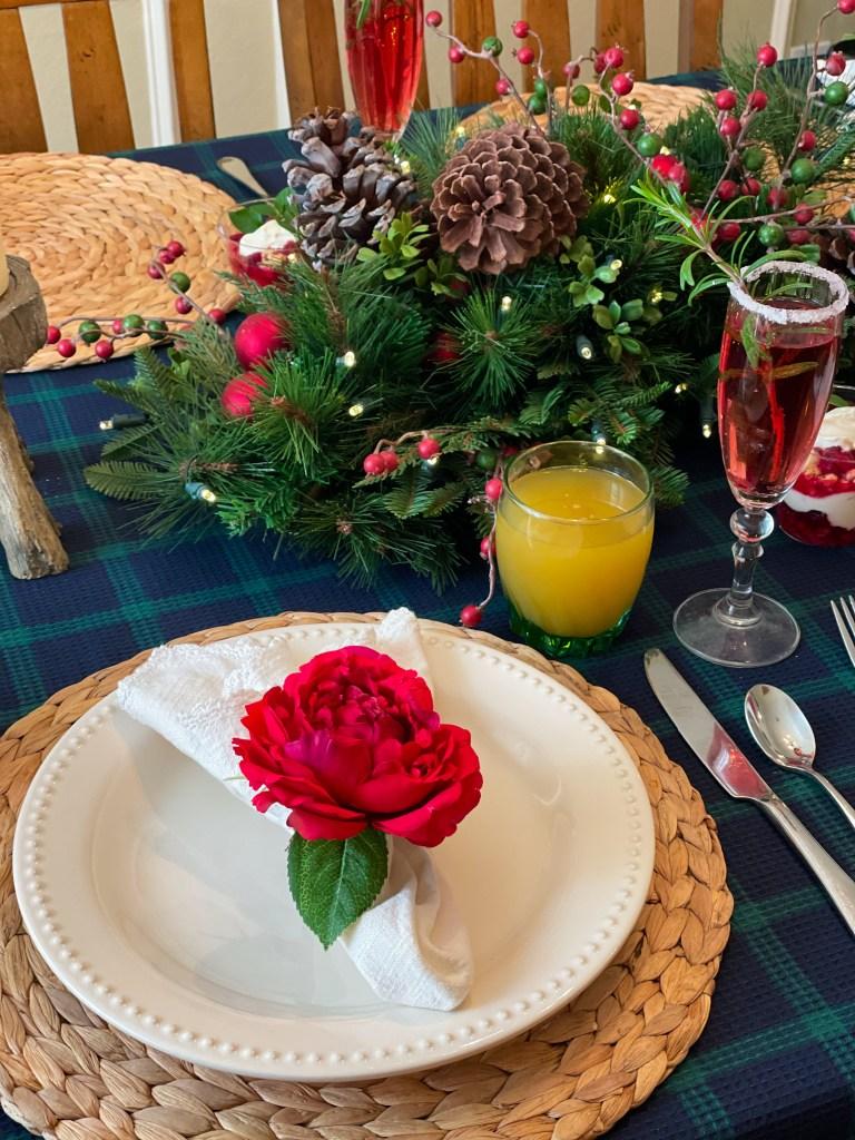 Christmas Table Setting