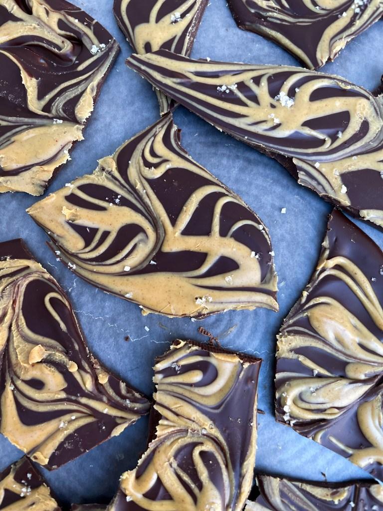 Dark Chocolate Peanut Butter Bark