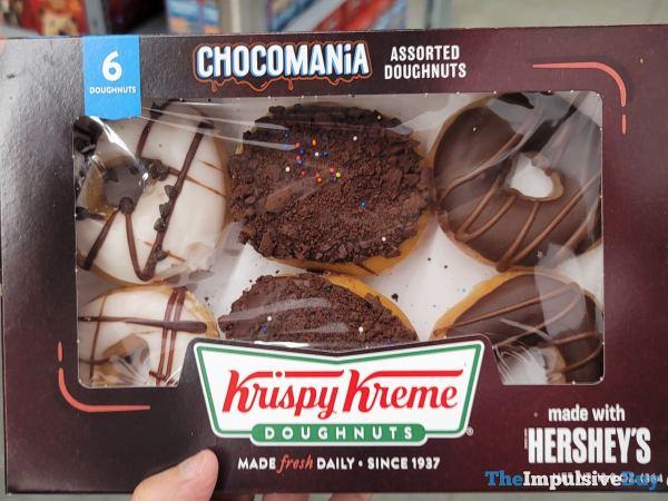 Krispy Kreme Chocomania Assorted Doughnuts.