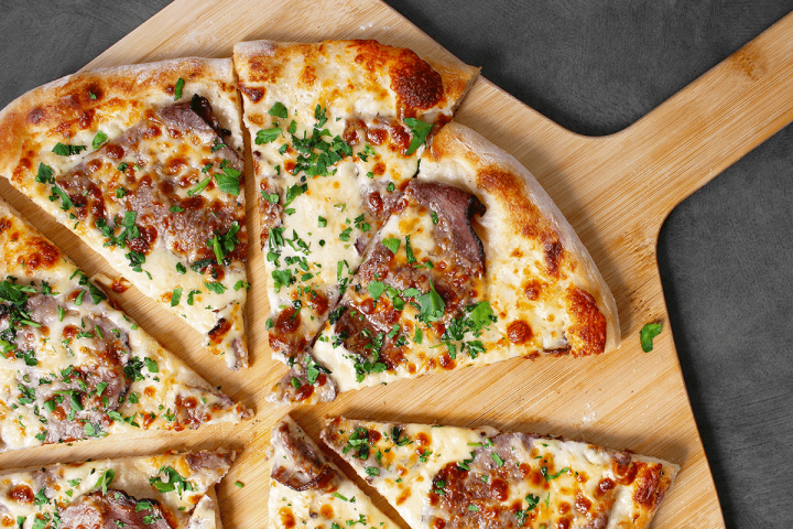 Roast Beef (French Dip) pizza
