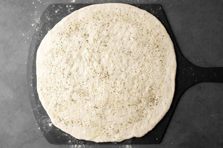 dough ready for topping