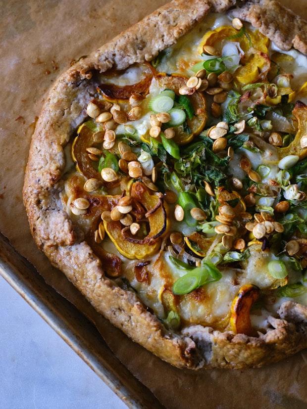 sourdough galette as part of vegetarian thanksgiving recipe list