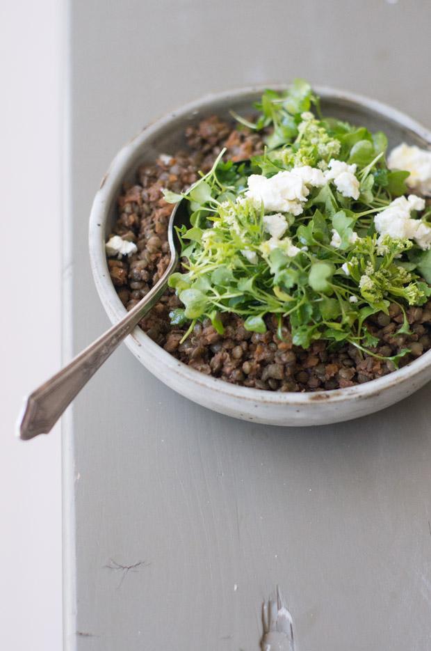 Deborah Madison's Lentils with Wine-Glazed Vegetables