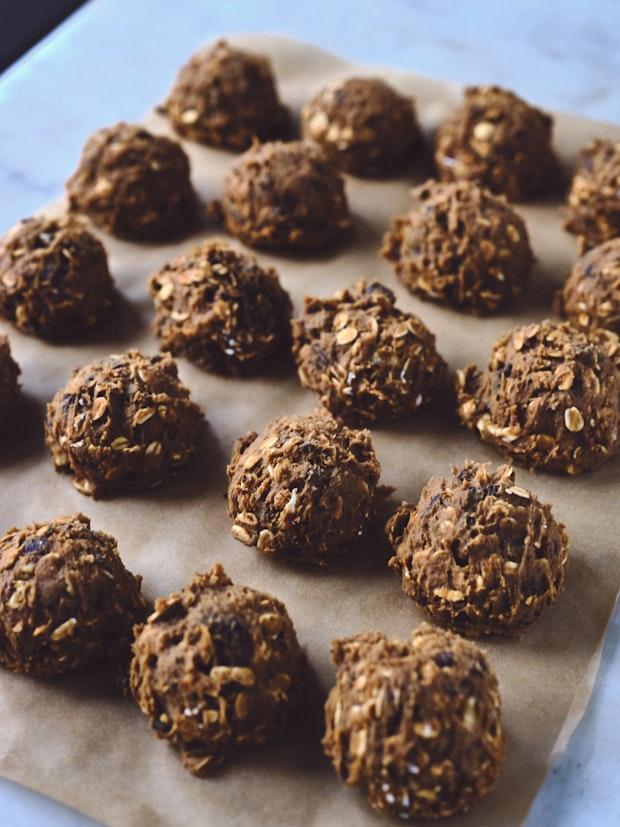 Mesquite Chocolate Chip Cookies on a Baking Sheet