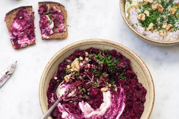 beet caviar in a bowl