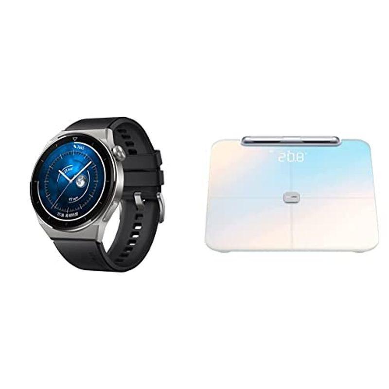 体組成計(Pro)セットHUAWEI WATCH GT 3 Pro 46mm スマートウォッチ チタンケース サファイアガラス 1.43イン