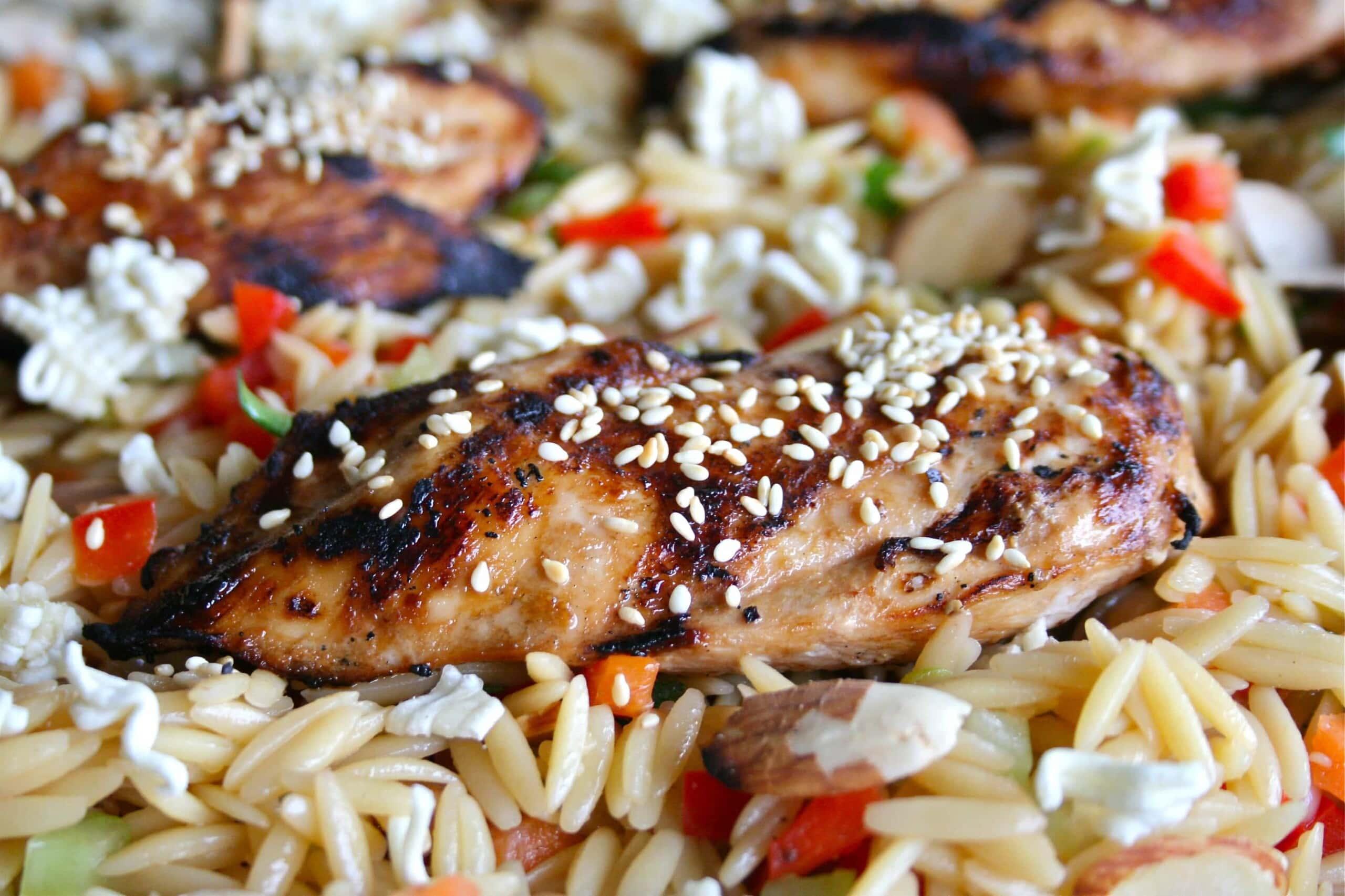 Asian Chicken & Orzo Salad