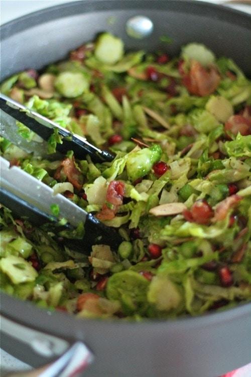 Warm Asparagus and Brussels Sprouts Salad