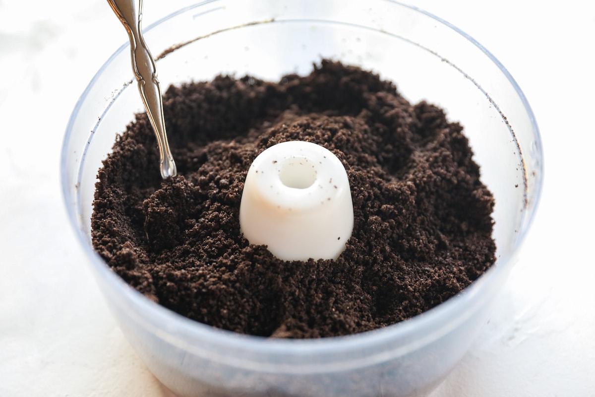 oreo crumbs in food processor