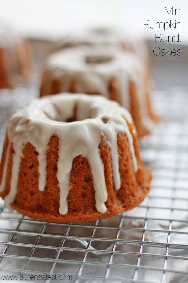 Mini Pumpkin Bundt Cakes