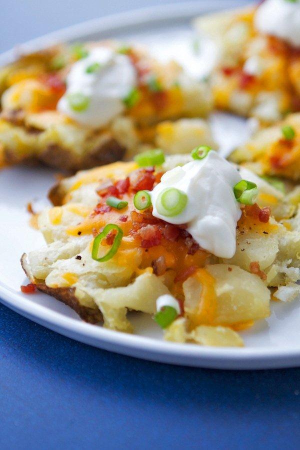 Loaded Smashed Potatoes 1