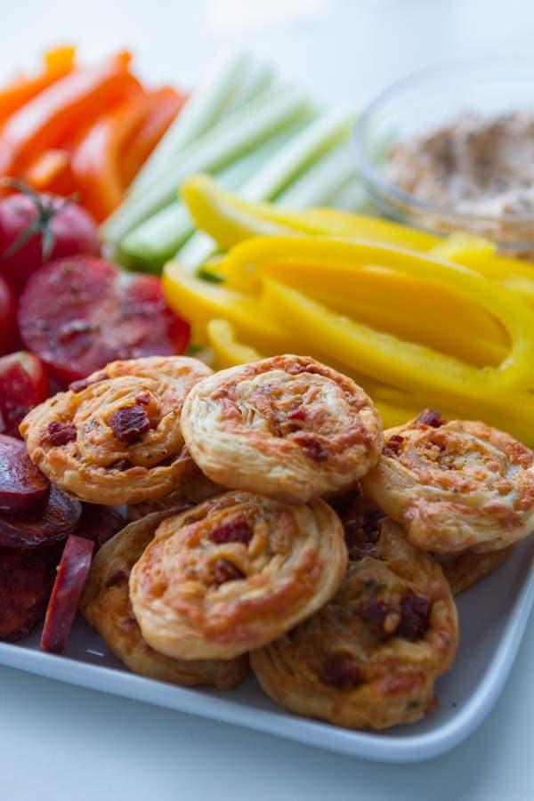 Chorizo Manchego Pinwheels