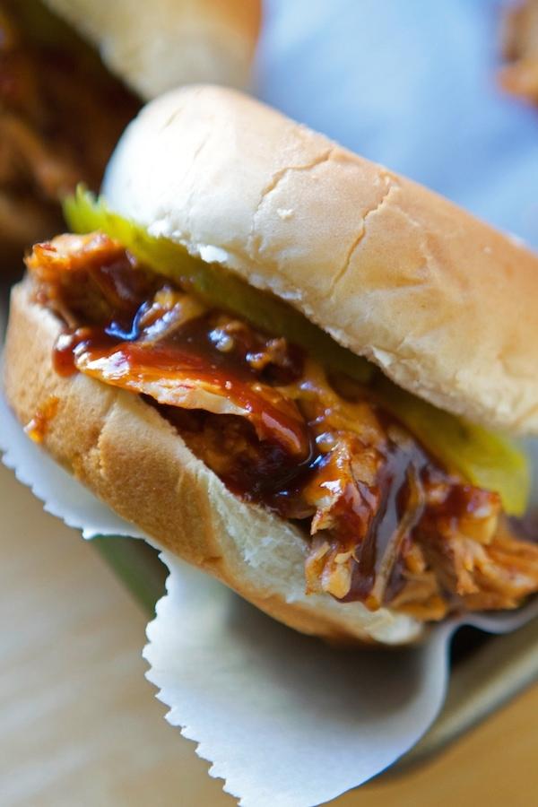 Crockpot BBQ Chicken Cheddar Sliders 1