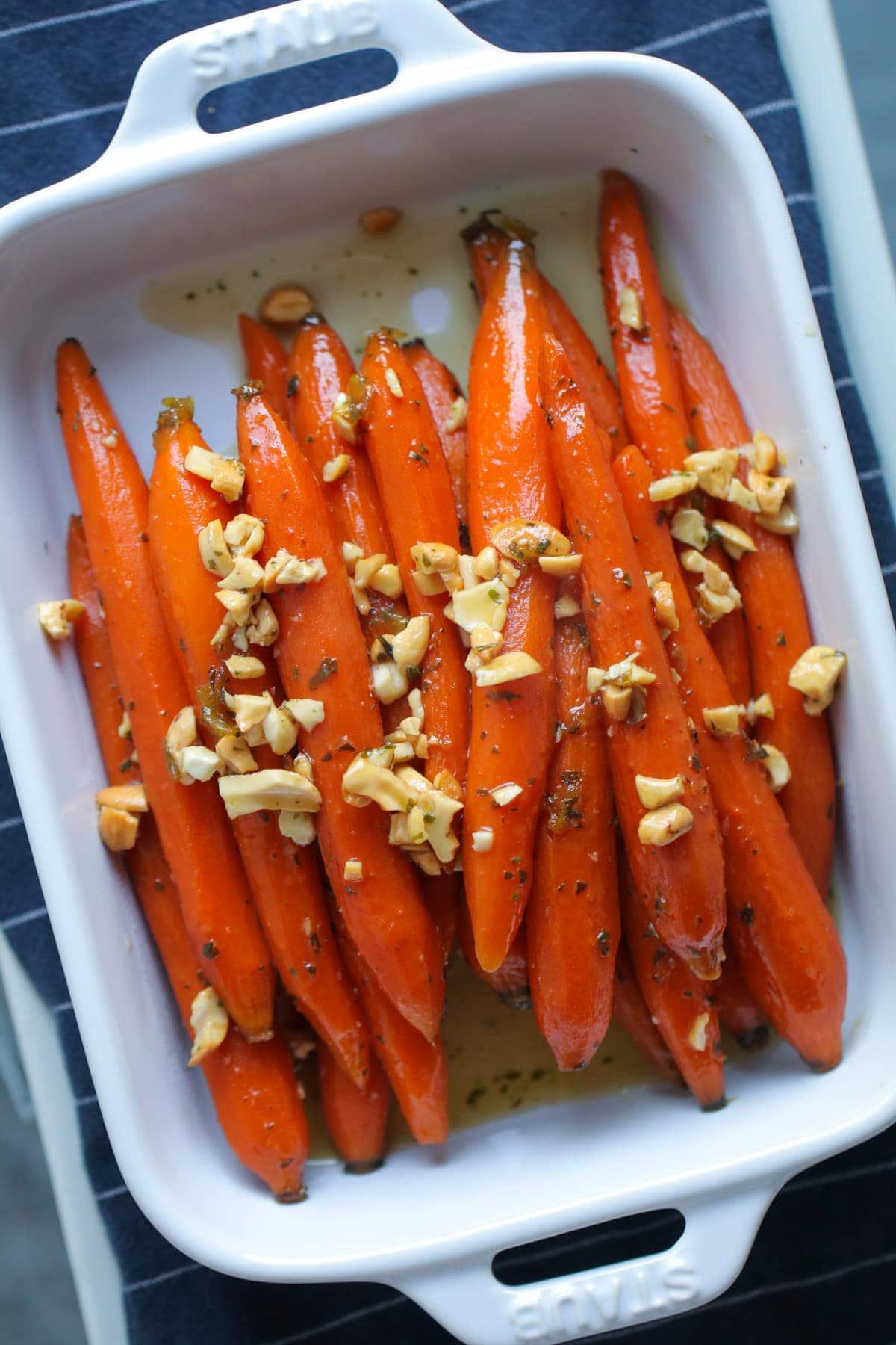 Maple glazed carrots