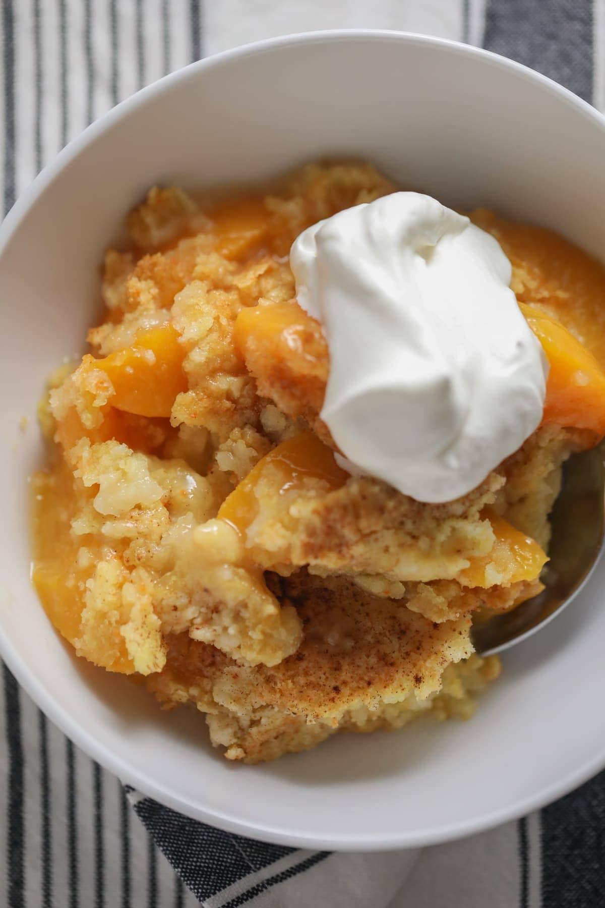 peach cobbler