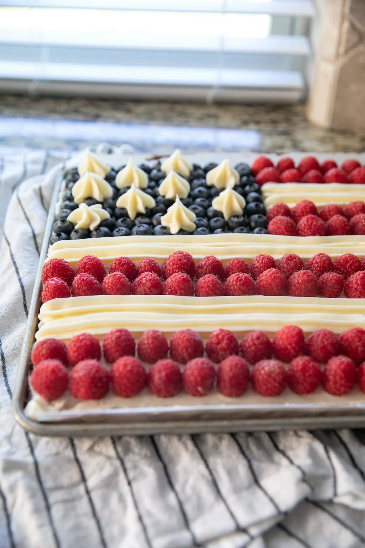 American flag cake