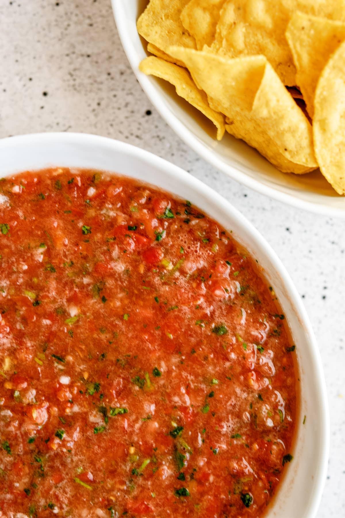 fresh-salsa with chips