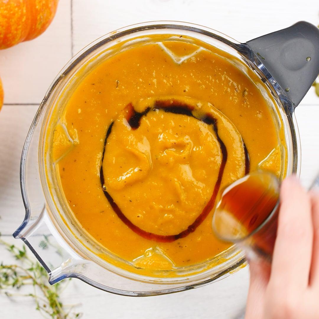 pumpkin soup in blender