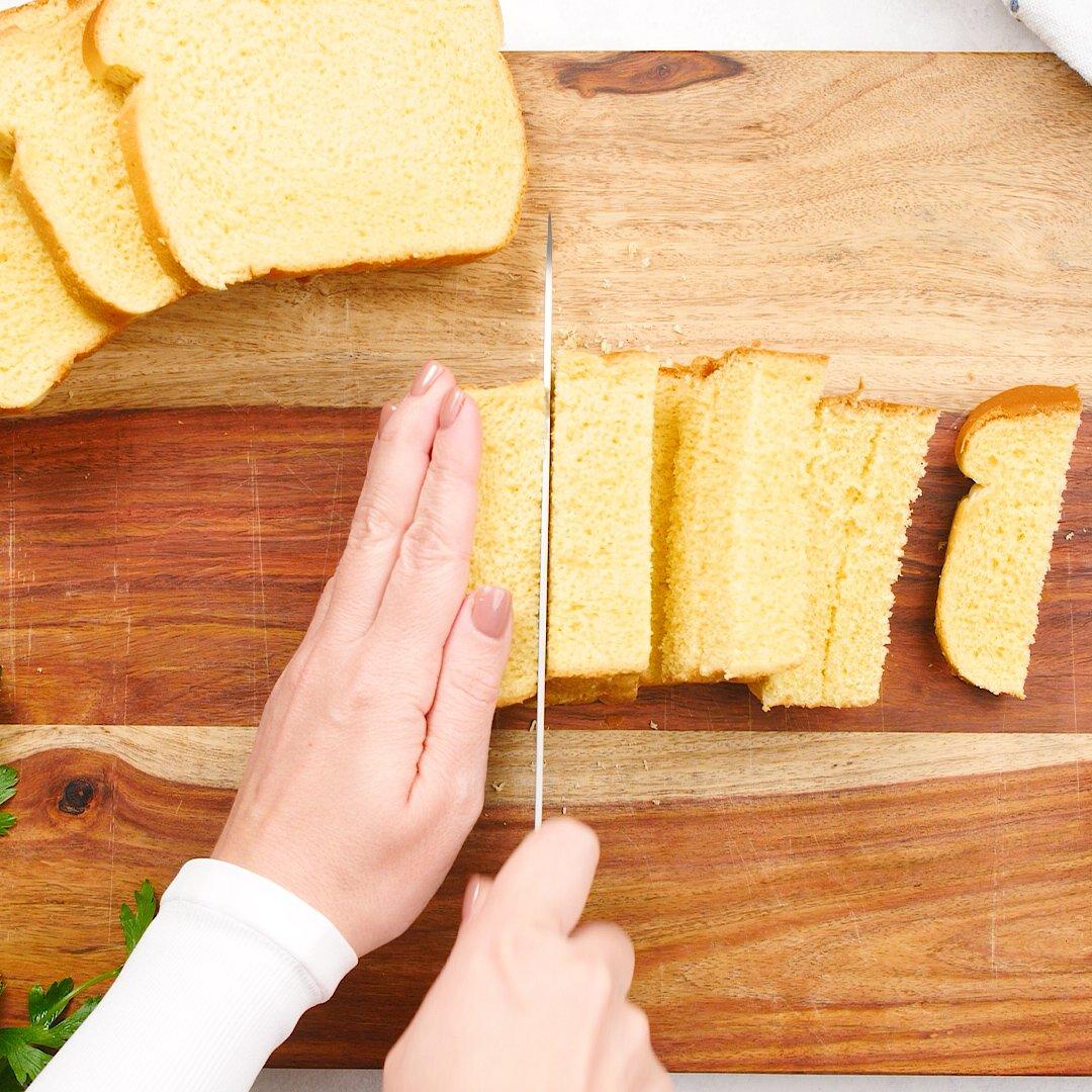 cutting bread