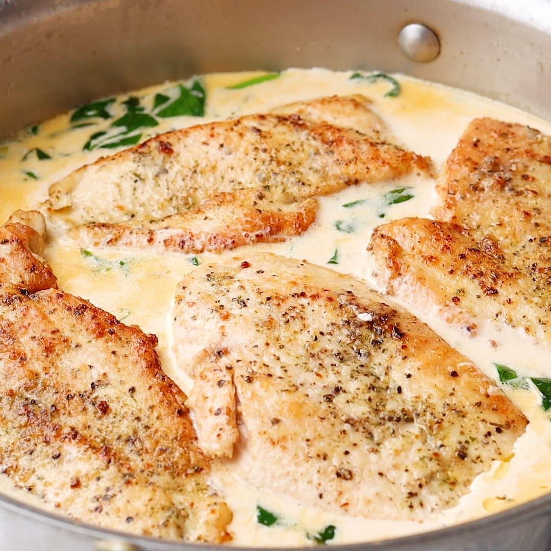 Tuscan Chicken in pan