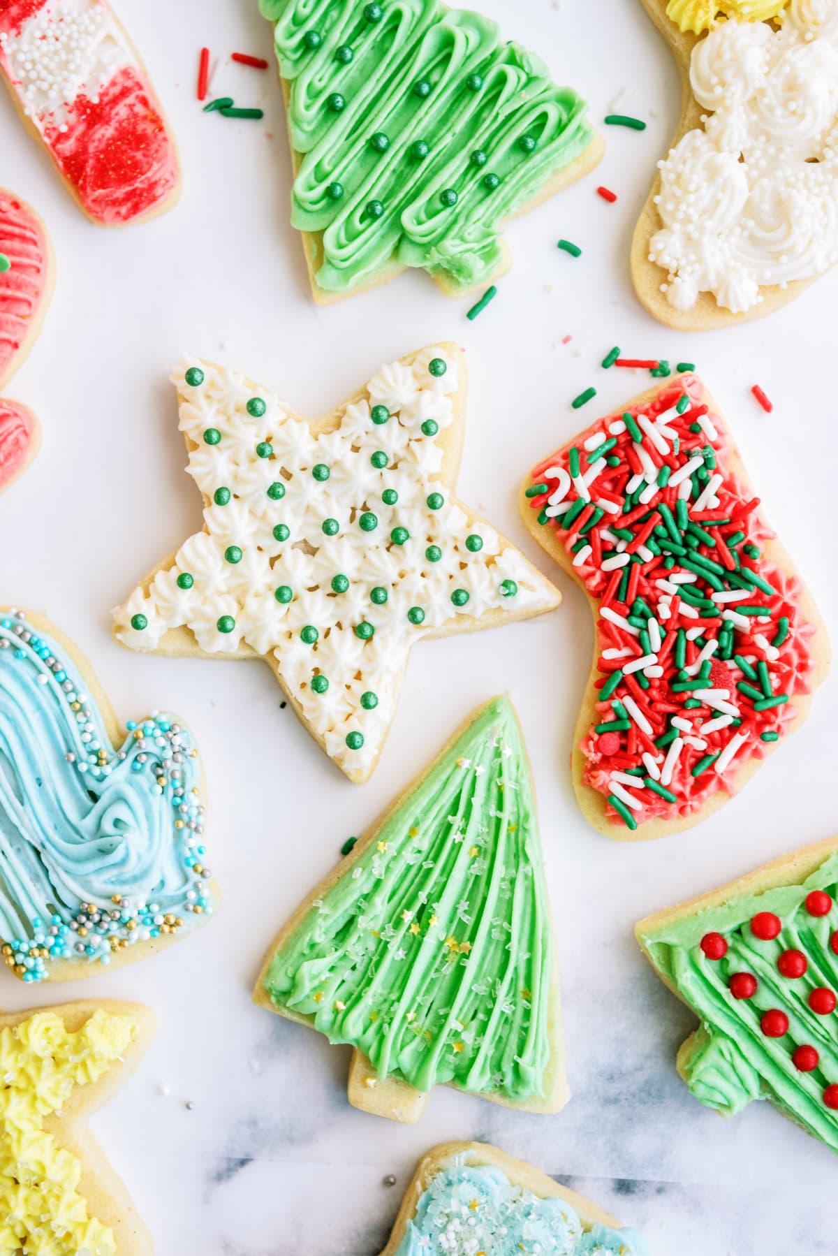 frosted sugar cookies