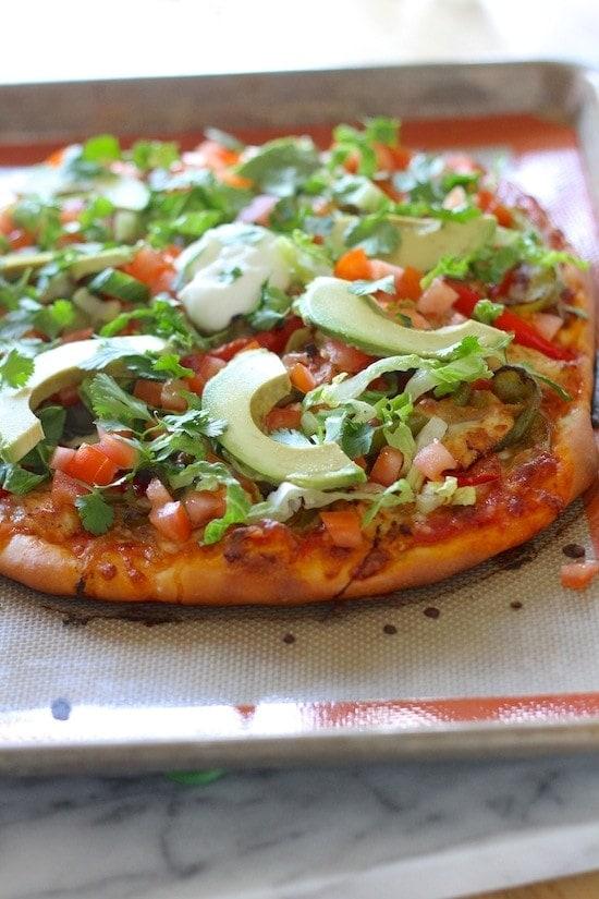 loaded fajita chicken pizza