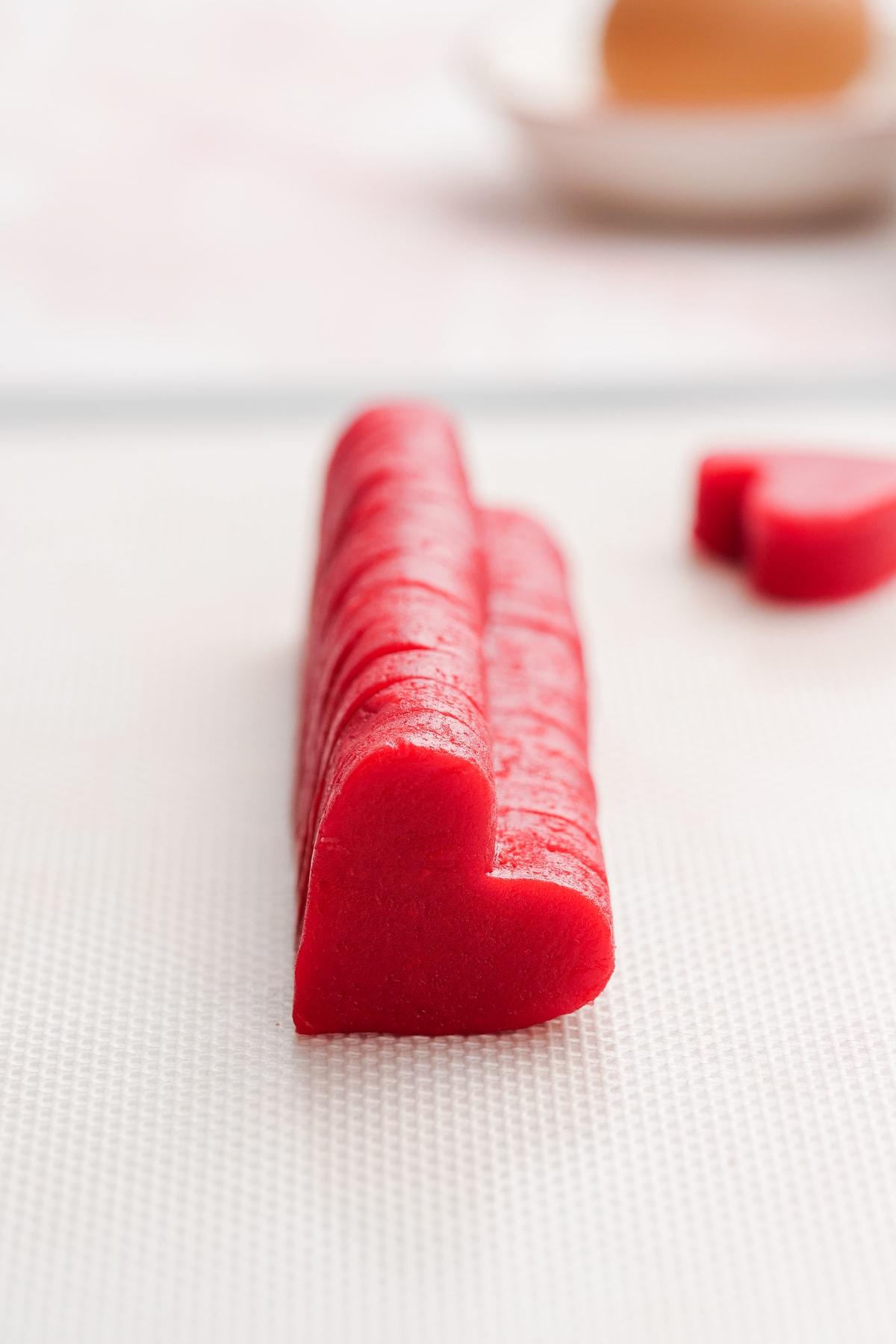 stacked cookie dough hearts