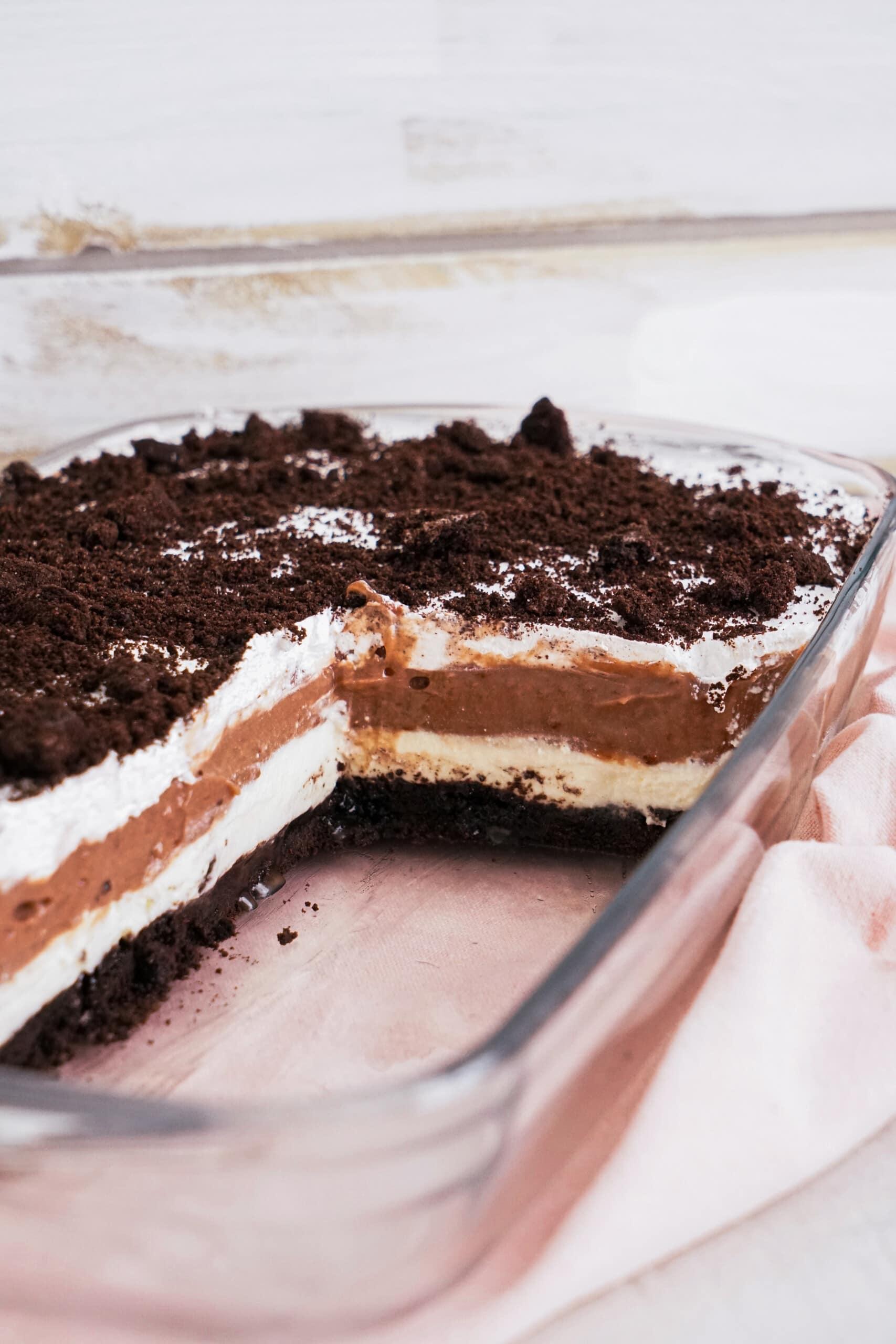 layers of chocolate lasagna