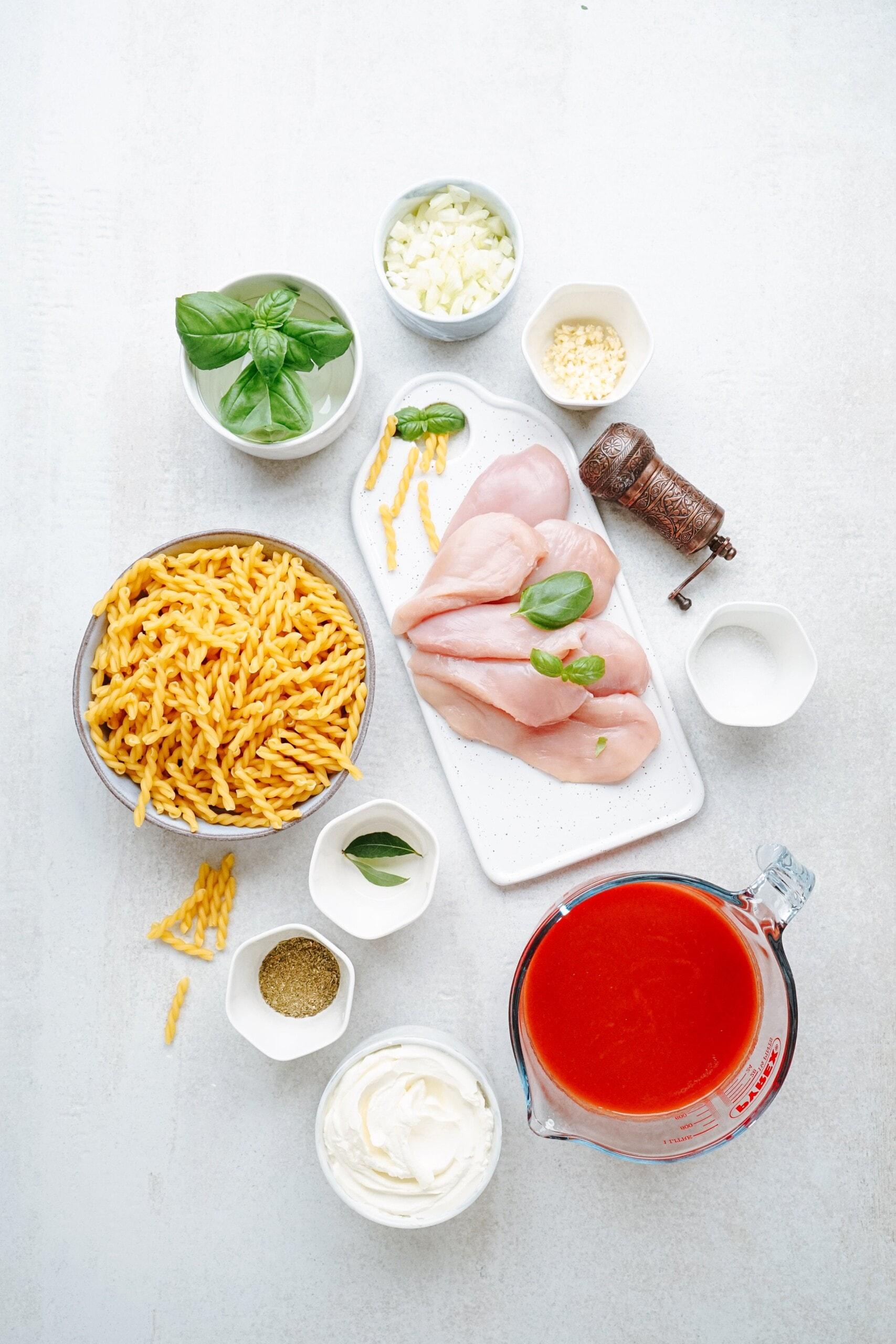 crockpot italian chicken pasta ingredients