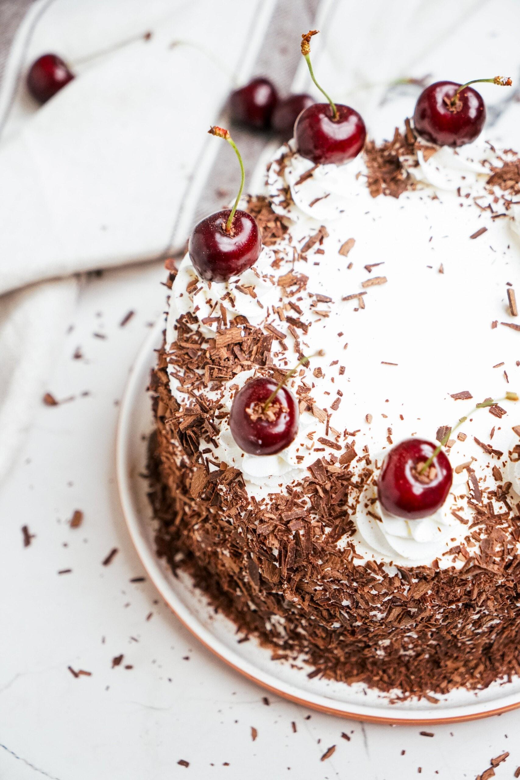 Black Forest cake up close