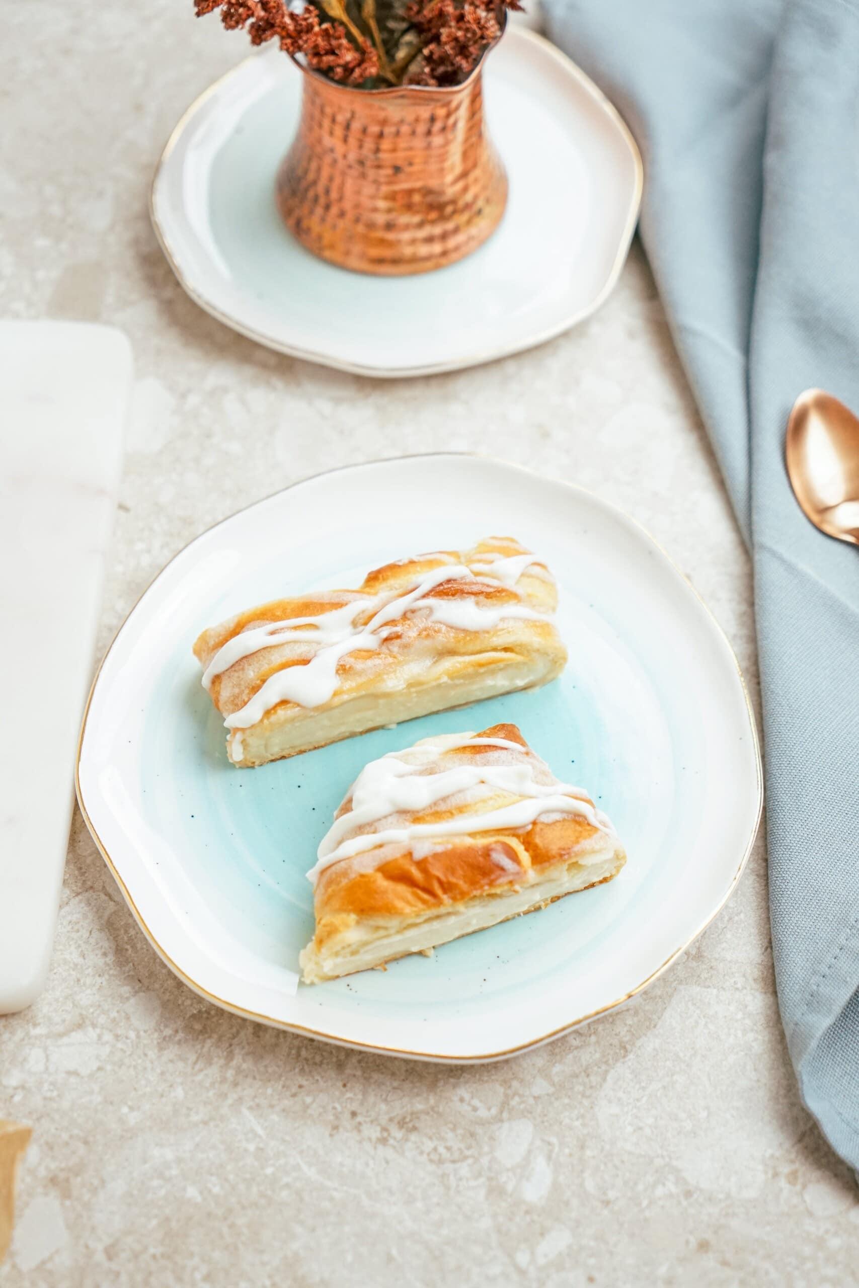 cheese danish on a plate