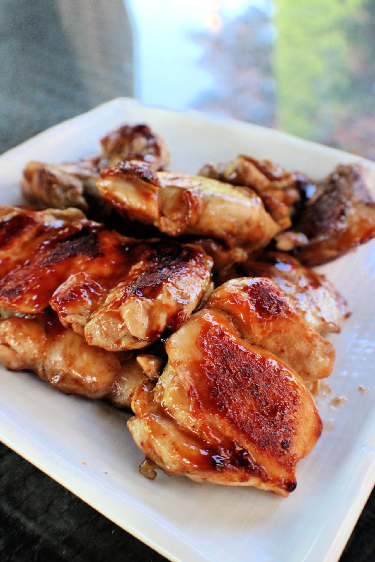 Honey BBQ Chicken on a serving plate