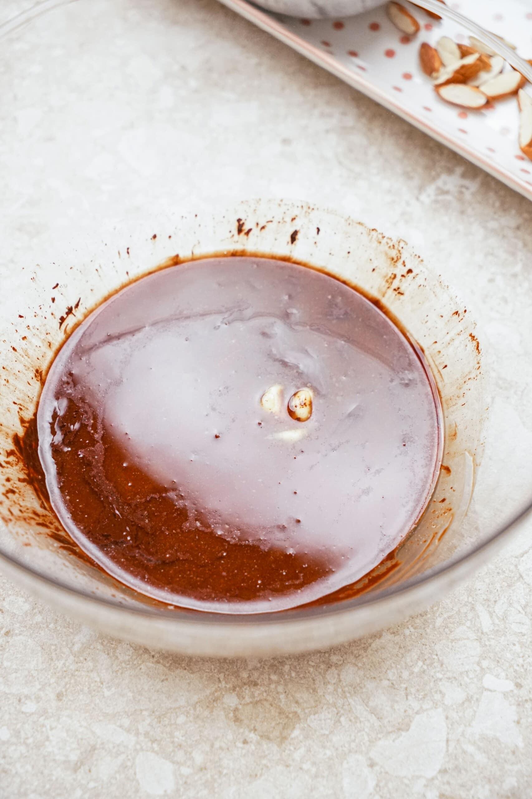 flourless chocolate cake batter